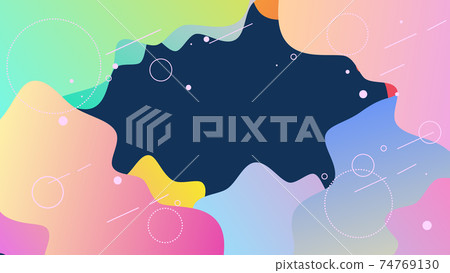 多彩流行背景材料 多彩流行背景材料 74769130