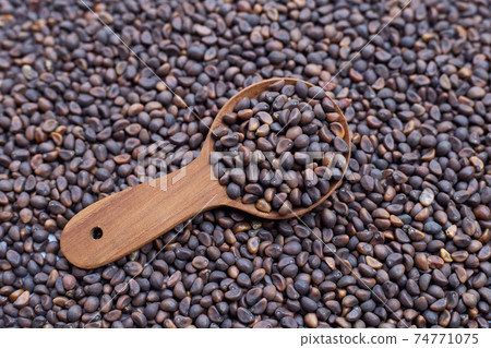 Black seed of morning glory 74771075