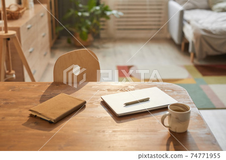 Warm Home Office Workplace 74771955