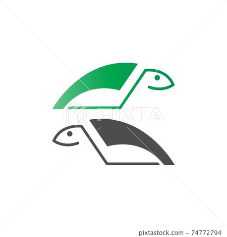 Turtle logo icon vector template illustration design concept Turtle logo icon vector template illustration design concept 74772794