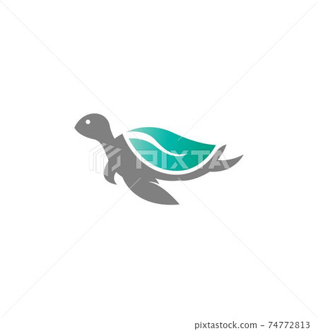 Turtle logo icon vector template illustration design concept Turtle logo icon vector template illustration design concept 74772813