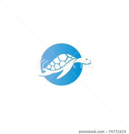 Turtle logo icon vector template illustration design concept Turtle logo icon vector template illustration design concept 74772819