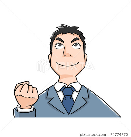 男性上班族的自信表情 74774770