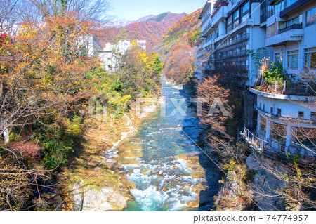 水上橋音川水上溫泉的風景 水上橋音川水上溫泉的風景 74774957