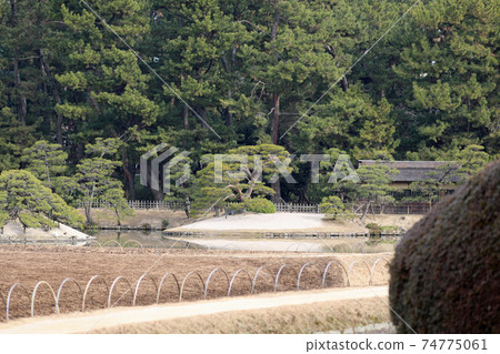 Okayama Korakuen in winter 74775061