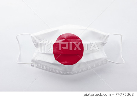 Japanese flag mask Japanese flag mask 74775368