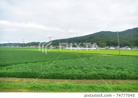 從前山前站到柳津站的Kesen-Numa線火車窗口的風景 74777048