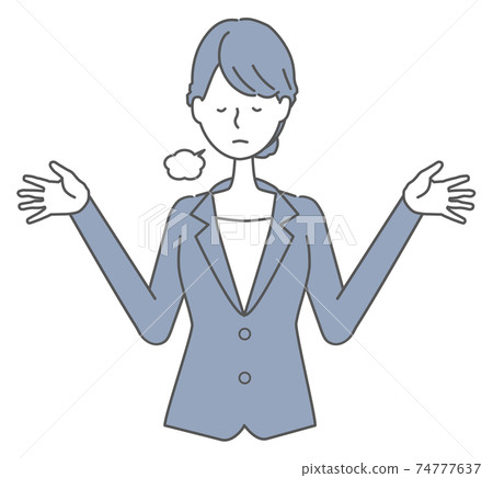 A woman in a suit A woman in a suit 74777637