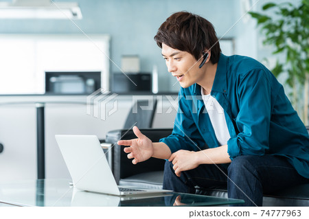 男士生活遠程辦公遠程辦公生活方式 74777963