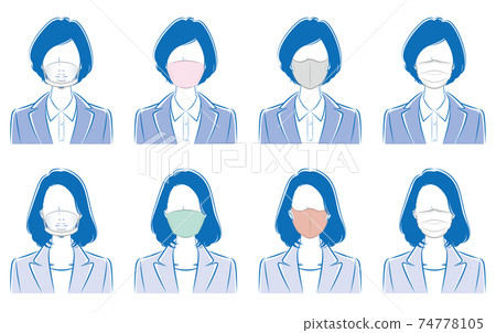 女商人的傳染媒介例證病毒感染控制。 女商人的傳染媒介例證病毒感染控制。 74778105