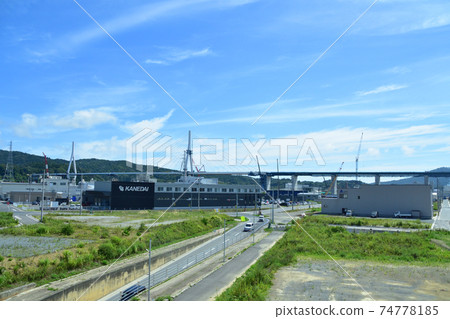 從柳會站到氣仙沼站的氣仙沼線BRT火車窗口風景 74778185