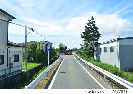 Scenery from the Kesennuma Line BRT train window from Yanaizu Station to Kesennuma Station Scenery from the Kesennuma Line BRT train window from Yanaizu Station to Kesennuma Station 74778214
