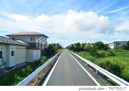 Scenery from the Kesennuma Line BRT train window from Yanaizu Station to Kesennuma Station 74778217
