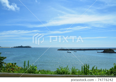 從柳會站到氣仙沼站的氣仙沼線BRT火車窗口風景 74778242
