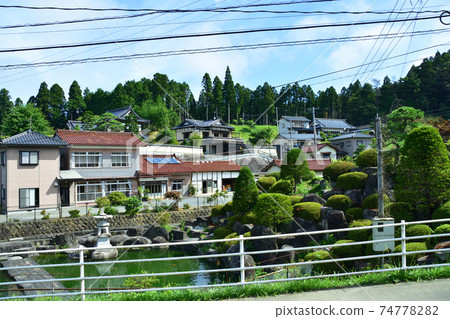 Scenery from the Kesennuma Line BRT train window from Yanaizu Station to Kesennuma Station 74778282
