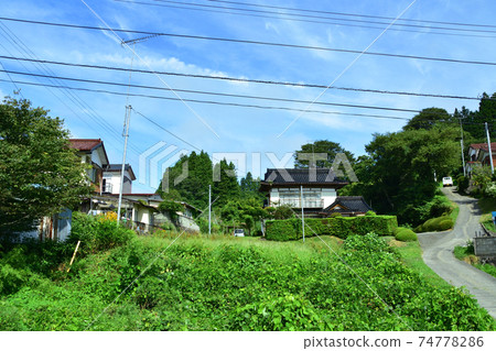Scenery from the Kesennuma Line BRT train window from Yanaizu Station to Kesennuma Station 74778286