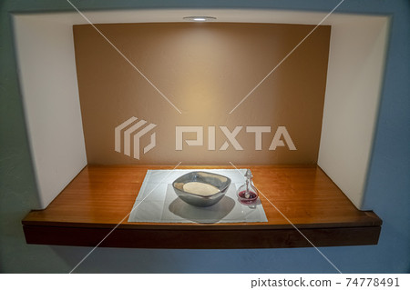 Communion wine and wafers in a church Communion wine and wafers in a church 74778491