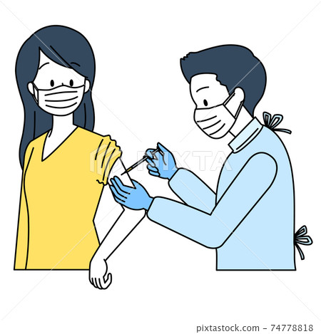 婦女要接種疫苗(口罩) 婦女要接種疫苗(口罩) 74778818