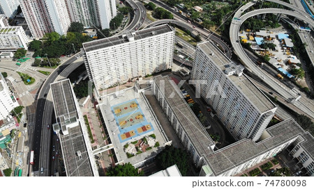 choi hung estate exterior. one of the old public housing since the colonial period choi hung estate exterior. one of the old public housing since the colonial period 74780098