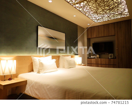 Resort hotel bedroom 74781215