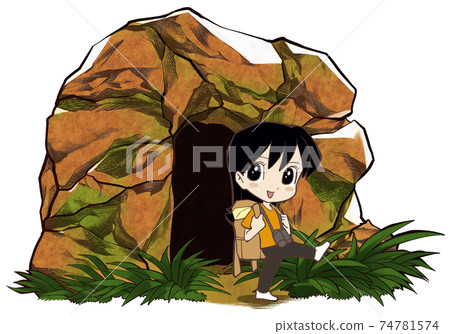 從山洞裡出來的女人 74781574