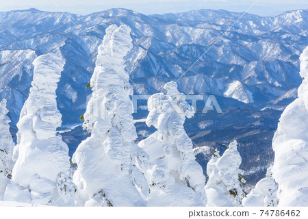 日本的三大霧rim樹森吉山 日本的三大霧rim樹森吉山 74786462