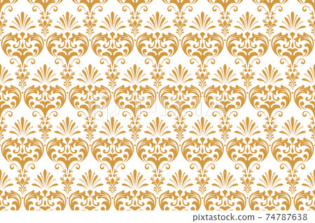 Wallpaper in the style of Baroque. Seamless vector Wallpaper in the style of Baroque. Seamless vector 74787638