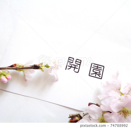 春季開幕詞和櫻花 74788992