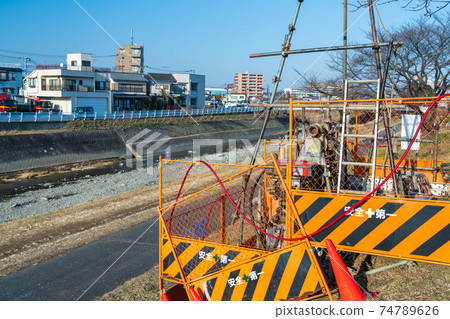 Embankment boring geological survey 74789626