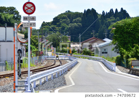 Scenery around Kesennuma Station and from the BRT train window on the Ofunato Line from Kesennuma Station to Osabe Station 74789672