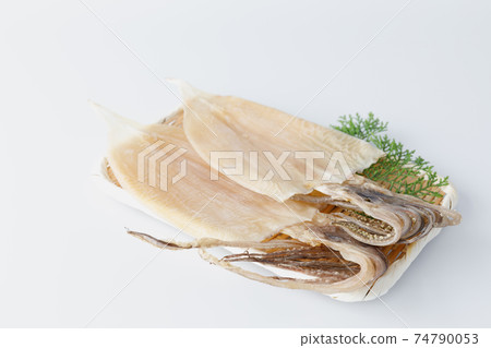 Ingredients: dried squid with emperor, dried squid, side dish of sake, lucky charm, Ingredients: dried squid with emperor, dried squid, side dish of sake, lucky charm, 74790053