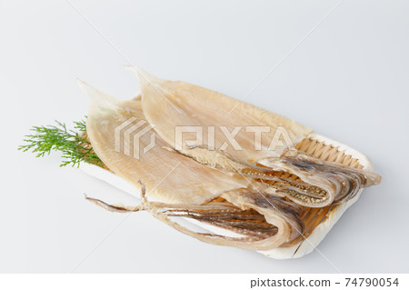 Ingredients: dried squid with emperor, dried squid, side dish of sake, lucky charm, Ingredients: dried squid with emperor, dried squid, side dish of sake, lucky charm, 74790054