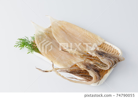 Ingredients: dried squid with emperor, dried squid, side dish of sake, lucky charm, Ingredients: dried squid with emperor, dried squid, side dish of sake, lucky charm, 74790055