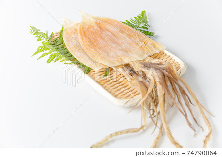 Ingredients: dried squid with emperor, dried squid, side dish of sake, lucky charm, 74790064