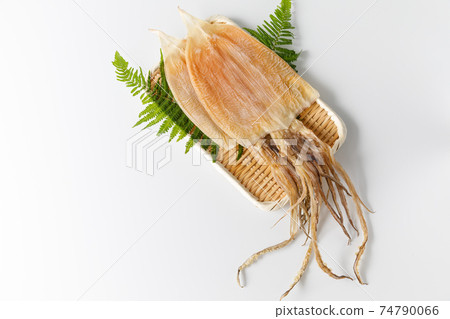 Ingredients: dried squid with emperor, dried squid, side dish of sake, lucky charm, Ingredients: dried squid with emperor, dried squid, side dish of sake, lucky charm, 74790066