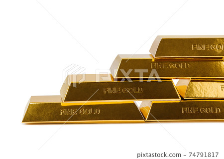 Stairs made of gold bars Stairs made of gold bars 74791817