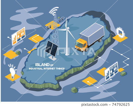 Industrial internet of things. Smart logistics delivery digital services, technologies of future Industrial internet of things. Smart logistics delivery digital services, technologies of future 74792625