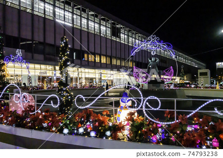 MOMOTAROH FANTASY 2020岡山站東口照明岡山縣岡山市 74793238