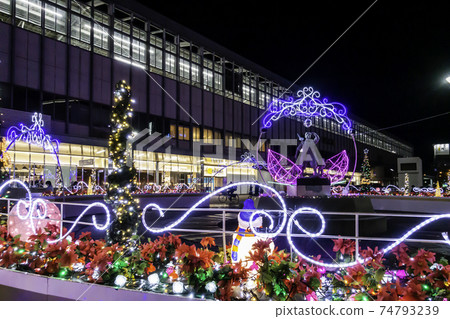 MOMOTAROH FANTASY 2020 Okayama Station East Exit Illuminations Okayama City, Okayama Prefecture 74793239