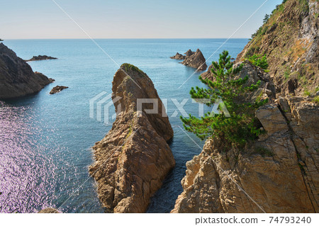《Tottori Prefecture》 View from Sengan Matsushima Observatory, sunny day in August 74793240