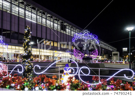 MOMOTAROH FANTASY 2020岡山站東口照明岡山縣岡山市 74793241