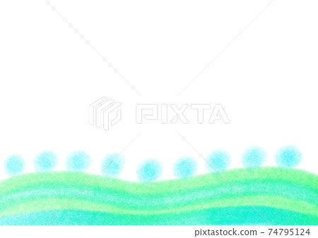 Blue-green waves and light blue spheres Blue-green waves and light blue spheres 74795124