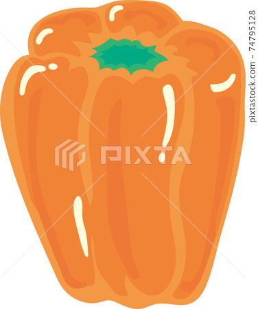 Orange paprika Orange paprika 74795128