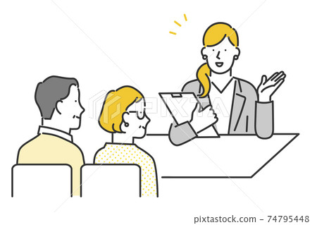 Business person who makes proposals to customers 74795448