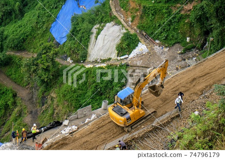 Construction site in India 74796179