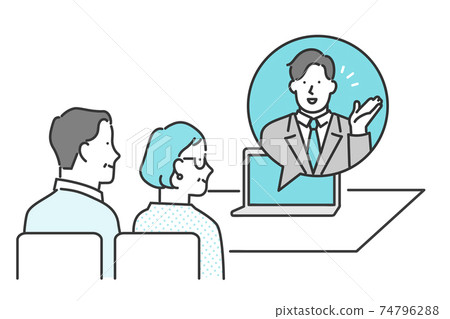 在線向客戶提出建議的業務人 74796288