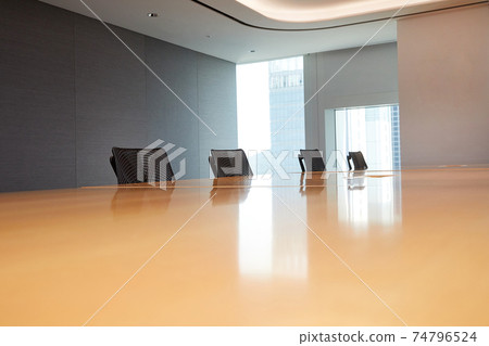 A conference room space without people, 74796524