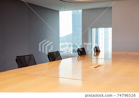 A conference room space without people, 74796526