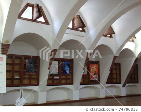 Guell Pavilions with Gaudi architecture from a trip to Spain Guell Pavilions with Gaudi architecture from a trip to Spain 74796818