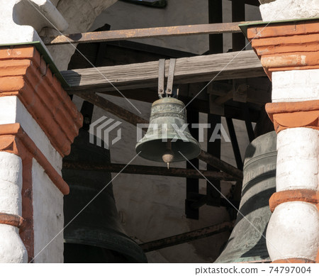 Bell St Basils cathedral on Red Square in Moscow 74797004